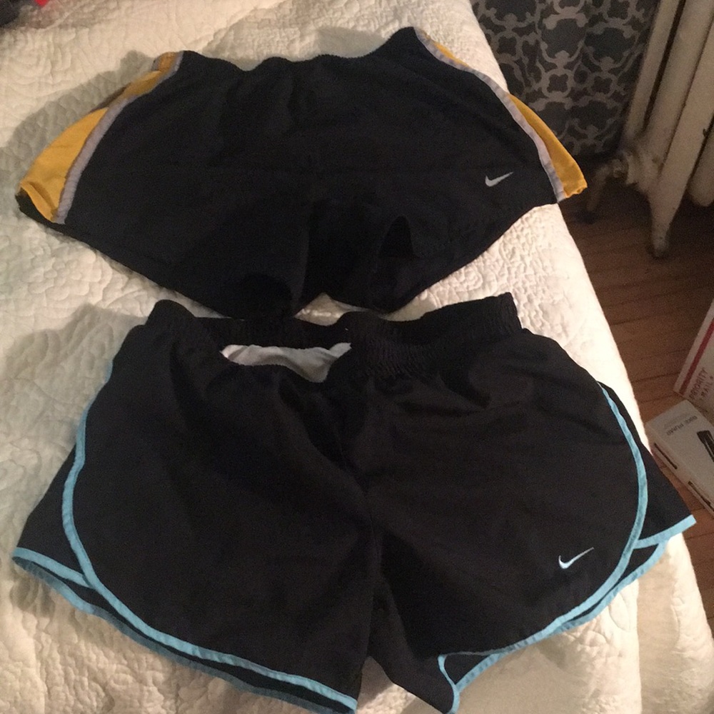 2 pairs women’s nike running shorts